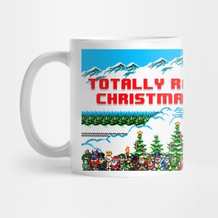 Totally Rad Christmas Character Pixels Mug